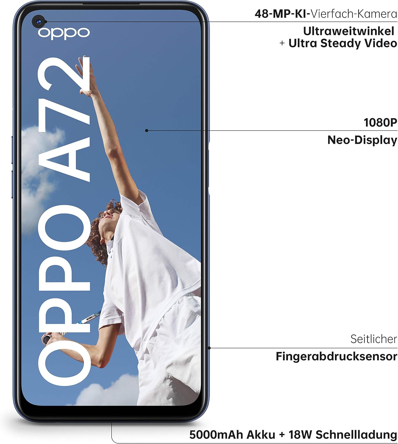 OPPO A72 Single-SIM 128GB